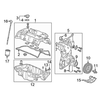 Honda OE - Engine / Transaxle - Engine Parts (Coupe 2.4L)