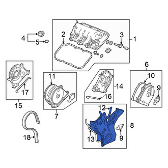 Honda OE - Lower Engine Timing Cover O-Ring