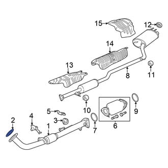 Honda OE - Front Exhaust Pipe Flange Gasket
