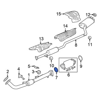 Honda OE - Front Exhaust Pipe Flange Gasket