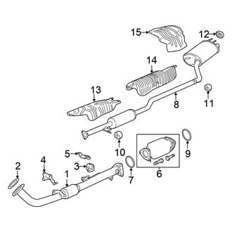 Honda OE - Exhaust System - Exhaust Components (Coupe)