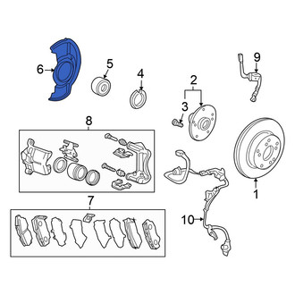 Honda OE - Front Brake Dust Shield