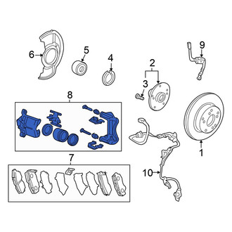 Honda OE - Front Right Disc Brake Caliper