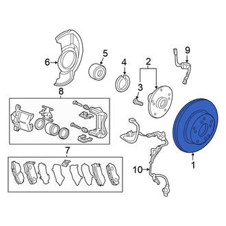 Honda OE - Front Disc Brake Rotor