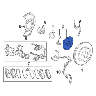 Honda OE - Front Wheel Hub