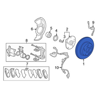 Honda OE - Front Disc Brake Rotor