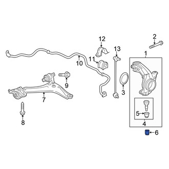 Honda OE - Steering Knuckle Nut