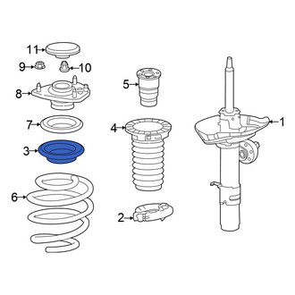 Honda OE - Front Upper Coil Spring Insulator