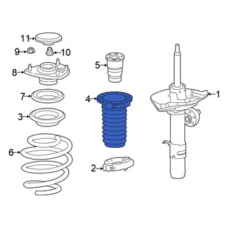 Honda OE - Front Left Suspension Strut Bellows