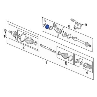 Honda OE - CV Axle Shaft Carrier Bearing Seal