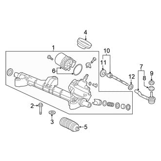 Honda OE - Steering Gear & Linkage (Coupe 2.4L)