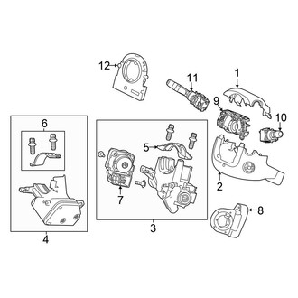 Honda OE - Steering Column - Shroud, Switches & Levers (LX-S)