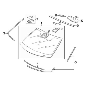 Honda OE - Windshield - Glass (EX-L Coupe)