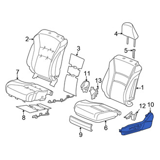 Honda OE - Front Left Outer Seat Trim Panel