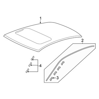 Honda OE - Roof - Exterior Trim (Coupe)
