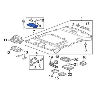 Honda OE - Left Sun Visor