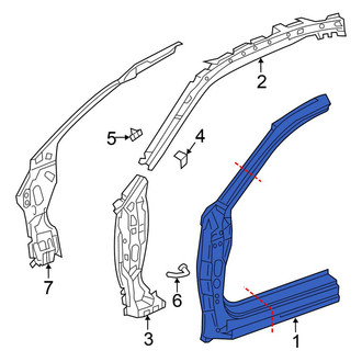 Honda OE - Left Outer Body A-Pillar