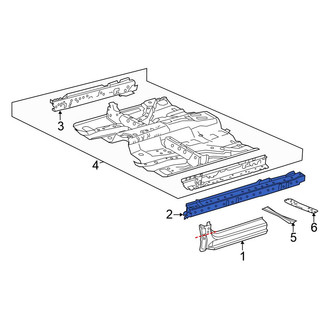 Honda OE - Left Rocker Panel Reinforcement