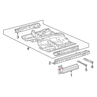 Honda OE - Pillars, Rocker & Floor - Floor & Rocker (Coupe)