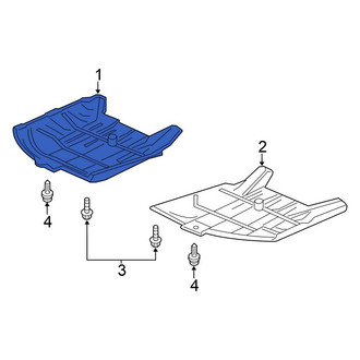 Honda OE - Right Floor Pan Splash Shield