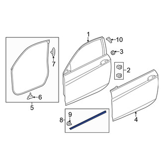 Honda OE - Inner Door Interior Trim Panel Seal