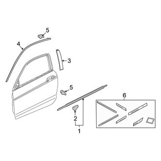 Honda OE - Door - Exterior Trim (Coupe)