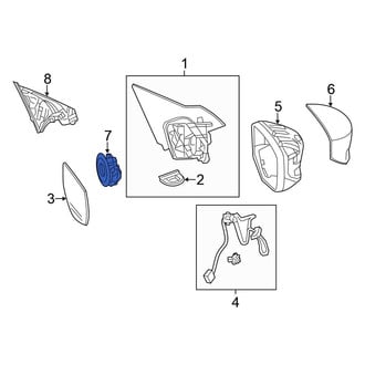 Honda OE - Front Door Mirror Drive Motor
