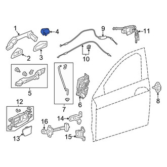 Honda OE - Front Left Exterior Door Handle Cover