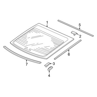 Honda OE - Back Glass - Glass (Coupe)