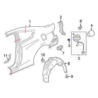 Honda OE - Fuel Door Spring