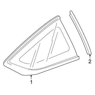 Honda OE - Quarter Panel - Glass (Coupe)