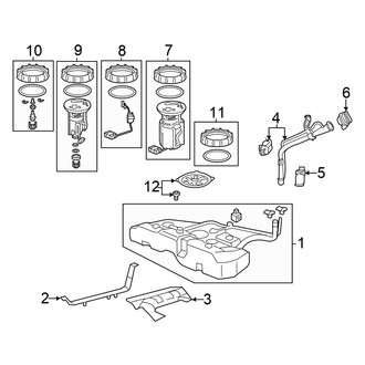 Honda OE - Fuel System Components (Coupe)