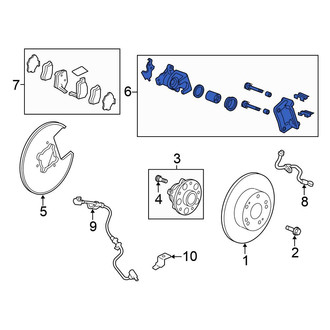 Honda OE - Rear Left Disc Brake Caliper