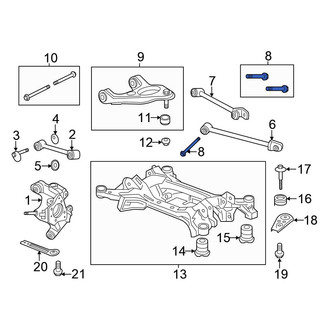 Honda OE - Front Lower Suspension Control Arm Bolt