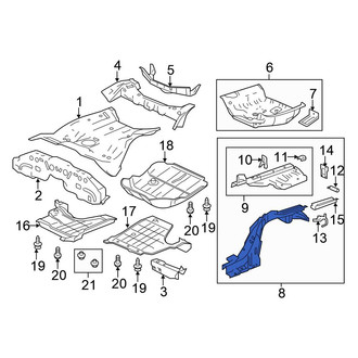 Honda OE - Front Left Frame Side Member Assembly