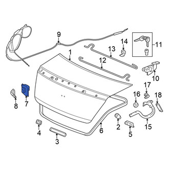 Honda OE - Rear Deck Lid Latch