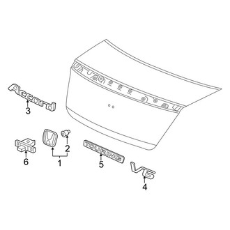 Honda OE - Trunk Lid - Exterior Trim (Coupe)