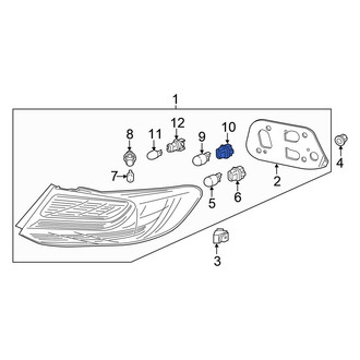 Honda OE - Rear Turn Signal Light Socket