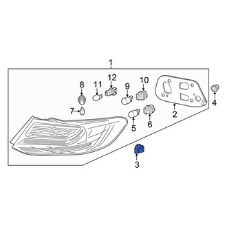 Honda OE - Tail Light Clip