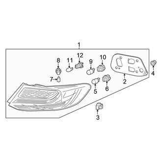 Honda OE - Rear Lamps - Tail Lamps (Coupe)