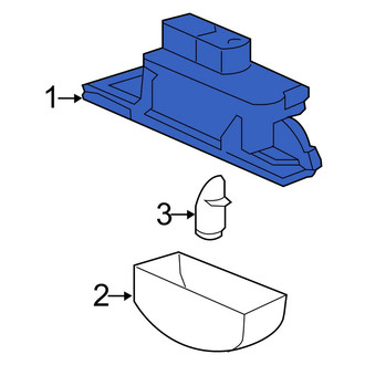 Honda OE - Rear License Plate Light Assembly