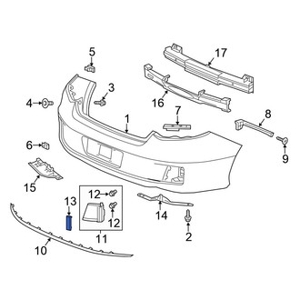 Honda OE - Rear Left Reflector Panel