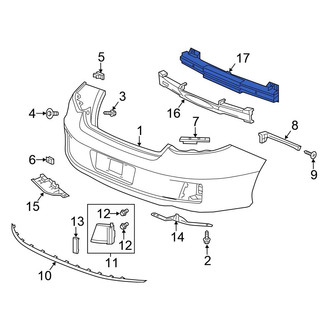 Honda OE - Rear Bumper Impact Bar