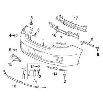 Honda OE - Rear Bumper - Bumper & Components (Coupe)