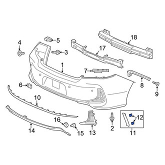 Honda OE - Reflector Panel Clip