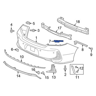Honda OE - Left Bumper Cover Bracket