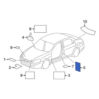 Honda OE - Tire Information Label