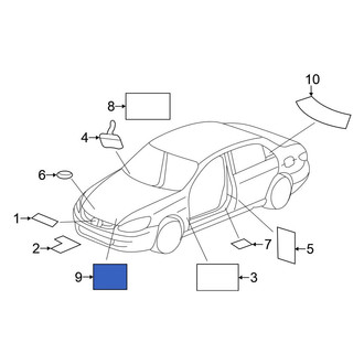 Honda OE - Hybrid High Voltage Information Label