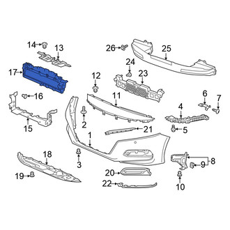 Honda OE - Radiator Support Air Duct Bracket