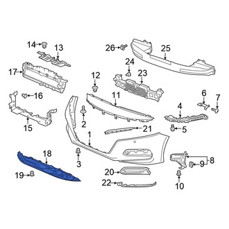 Honda OE - Front Radiator Support Splash Shield
